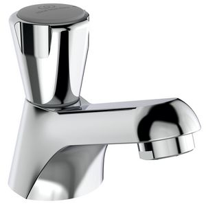 Nimbus II Messing Eco fonteinkraan chroom m.vaste uitloop 95mm