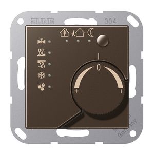 Ruimtethermostaat + 4 bin A500 mokka KNX