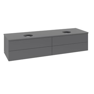 Wastafelonderkast Antao 1600x360x500mm Antr. Matt Lacquer K28010GK