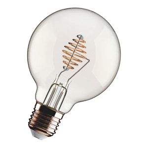 LED-lamp Metal spiral G95 E27 DIM 4.5W 550lm 2700K helder