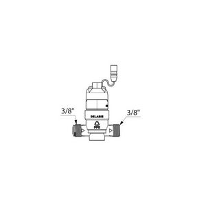 Elektroventiel M3/8" 6V+filter voor wast.