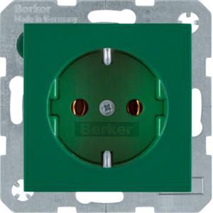 Wandcontactdoos RA steek berker S.1/B.3/B.7 groen glans