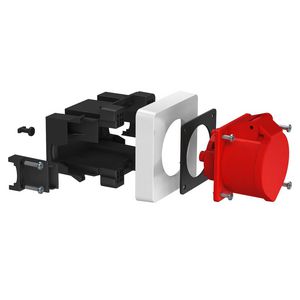 CEE-inbouwdoos met CEE-aansluiting 16 A 118x98x125
