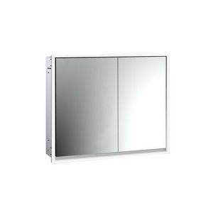 Spiegelkast Loft inbouw 800mm 2 deur Brede deur Li
