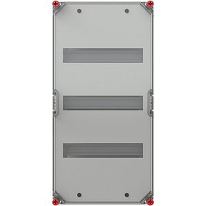 Lege kast met DIN rail 3 DIN rails 150mm