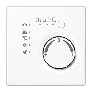 Ruimtethermostaat + 4 bin LS alpinwit KNX VVE=10