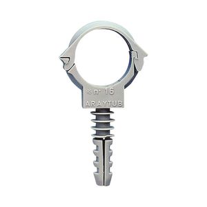 Doos a 100st. Buisklem ARAYTUB PA 20mm grijs met aangespoten plug
