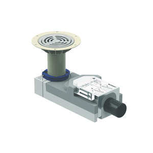 Vloerput douche afwerkvloer dikte bij afvoer 110u240mm