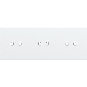 Drievoudige afdekpl. horizontaal 71mm centerafstand drie twe