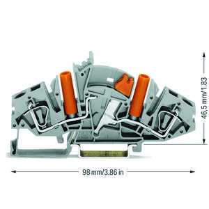 2-draads scheidings-/meetklem schakelb. 282-821 VVE=20