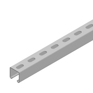 Lengte a 6m. NX0030S RAILPROFIEL PERF 41x41x1,5 L=6
