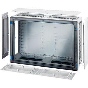 L. beh. BM4 546x366x163 wand Dicht Transparant deksel