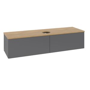 Wastafelonderkast Antao 1600x360x500mm Antr. Matt Lacquer K36011GK