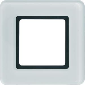 Afdekraam 1-v berker Q.7 glas polarwit verlicht