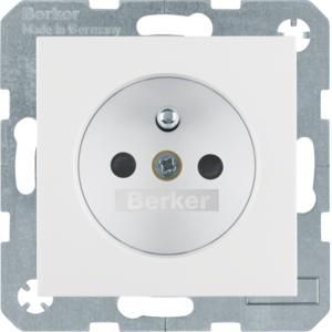 Wandcontactdoos penaarde schroef berker S.1/B.3/B.7 polar wit mat