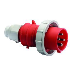 Steker 6h 16A 4P 400V IP67 QC MG Ni