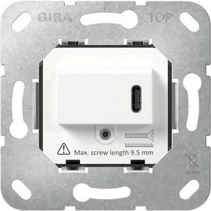 USB-voeding PD 1-voudig type C 65 W Basiselement wit