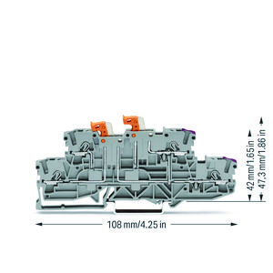 2etage dubbele scheidingsklem 2 draaib.mes 2002-2958 VVE=50