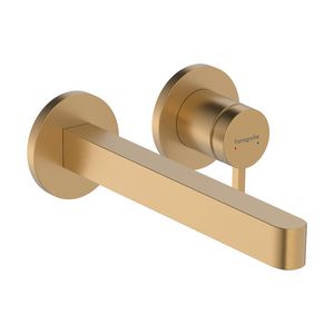 Wastafelmengkraan Finoris 1-hendel inb. 228mm afvoerpl. Brushed Bronze