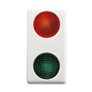 DUBBELE INDICATIELAMP-12-24 V-ROOD/GROEN-1 MODULE-SY
