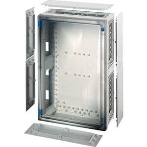 L. beh. BM4 366x546x163 wand Dicht Transparant deksel