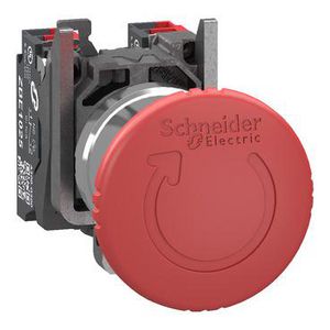 Noodstopschakelaar Harmony XB4 metaal rode paddenstoel 40mm