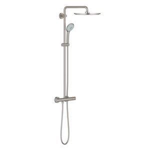 PROMO Euphoria XXL douchesysteem 310 supersteel (rvs look) incl. thermostaat (26075DC0)