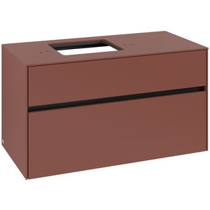 Wastafelonderkast Collaro 1000x548x500mm Wine Red C126B0AH