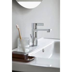 D-Neo wastafelmengkraan 1-hendel sprong 109mm chroom incl. aansluitslangen + waste-inrichting