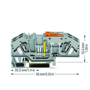 Aarddraadscheidingsklem test houder scheiding 282-640 VVE=12
