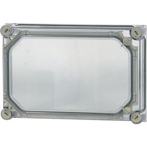 Deksel CI HxBxD=250x375x50mm met deur transparant