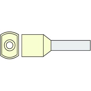 Zak a 100st. Twinadereindhuls geisoleerd 10mm² Ivoor 14mm