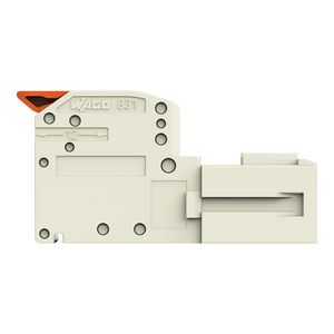 1-draads male steker Hendel Push-in CAGE CLAMP zwart VVE=48