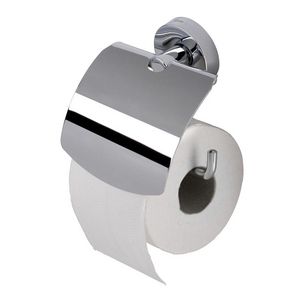 Closetrolhouder chroom met klep LUNA
