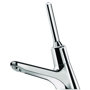 Wastafelkraan zelfsl. spr. 110mm 1/2"bu. m. hendel