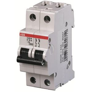 Installatieautomaat 20A 10kA 2-polig D-karakteristiek