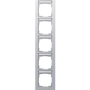 Afdekraam 5-voudig verticaal TK Gira E2 kl.alum.