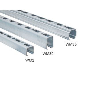 Lengte a 2m. montagerail Rapidrail verzinkt WM35 38x40mm VVE=10