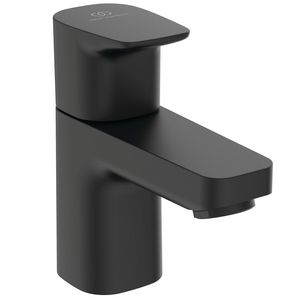 Toiletkrn 1-gats eenhendel koud water silk black Ceraplan