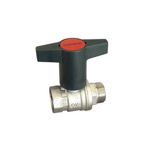 Optibal kogelkraan messing DN32 1.1/4" bt. x bn.