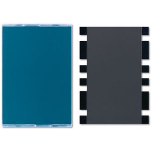 Afdekking A500 antraciet plexigl.m.tekststr.