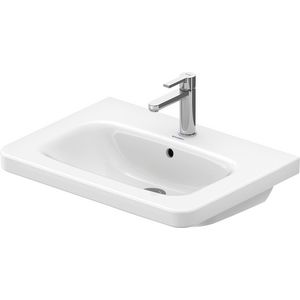 DURASTYLE #232065 wastafel 650mm wit met kraangat met overloop