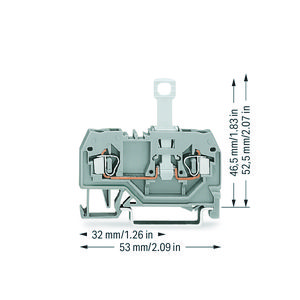 2-draads scheidingsklem 35x15+35x7,5 2,5mm² 280-912VVE=50