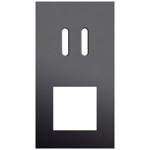 Afdekplaat 2-voud vertic. 71mm centerafst 224-56856