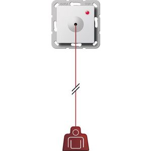 Trekdrukcontact  System 55 zuiver wit