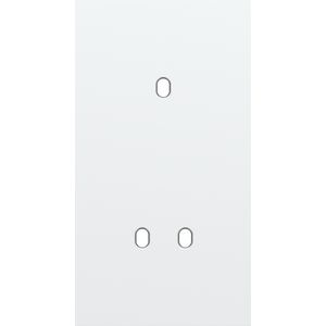 Tweevoudige afdekpl. verticaal 71mm centerafstand een enkelv