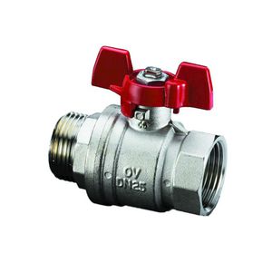 Optibal kogelkraan messing bi+bu vlinder DN10 1076303