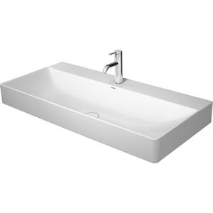 DURASQUARE #235310 wastafel 1000mm wit met kraangat