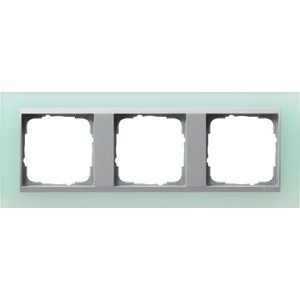 afdekraam 3-voudig overgangsafdekplaatkl.alum. Gira Event Opaque mint