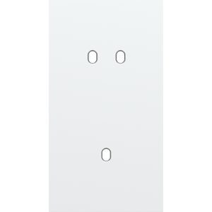 Tweevoudige afdekpl. verticaal 71mm centerafstand een tweevo
